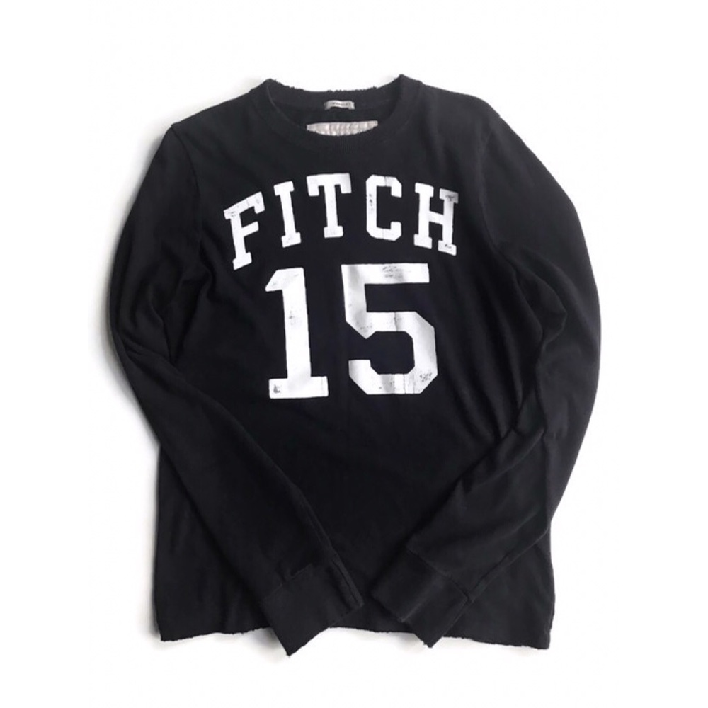 M - Abercrombie & Fitch Mens Blk & White L/S Shirt